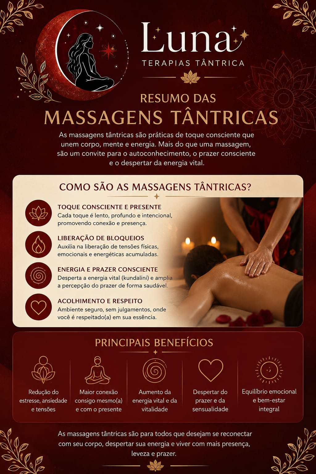 Resumo das massagens tântricas da Luna Terapias